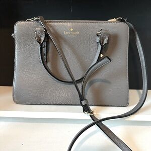 Gray Kate Spade Crossbody Purse
